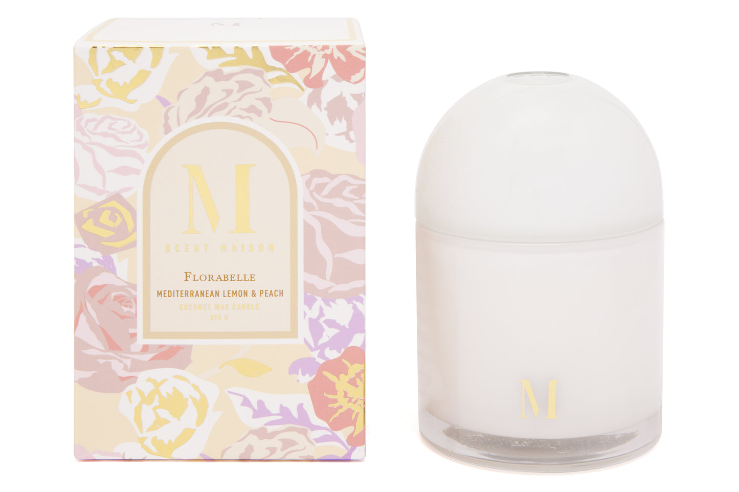 Scent Maison Mediterranean Lemon Peach Candle 375g