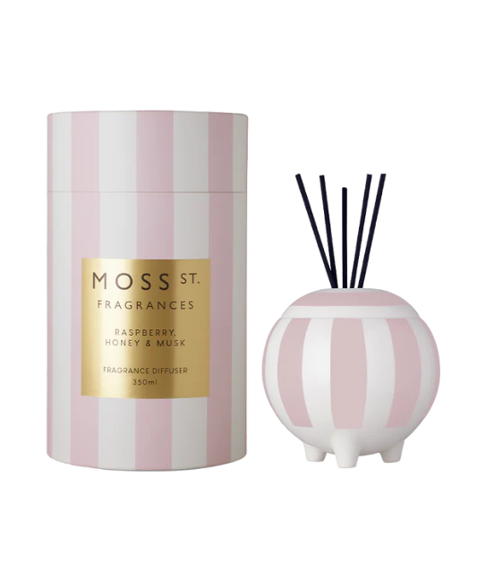 Moss St Limited Edn - Raspberry, Honey & Musk Ceramic Diffuser 350ml