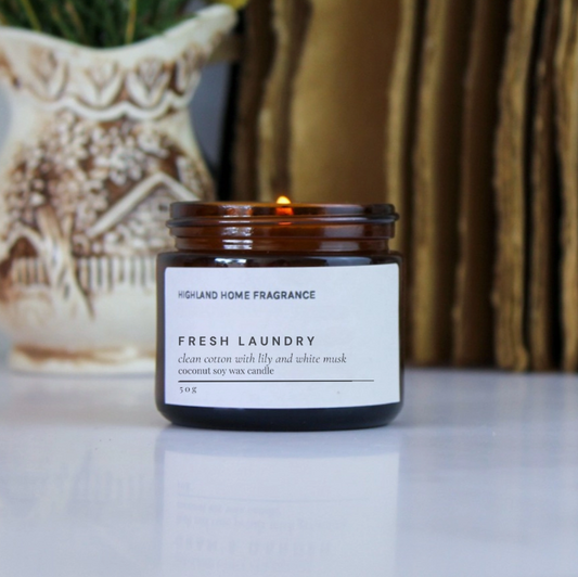 Highland Home Fragrance - Fresh Laundry Candle 50g