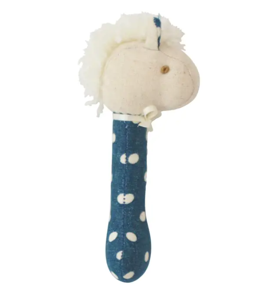 Alimrose - Horse Stick Rattle Ocean Blue