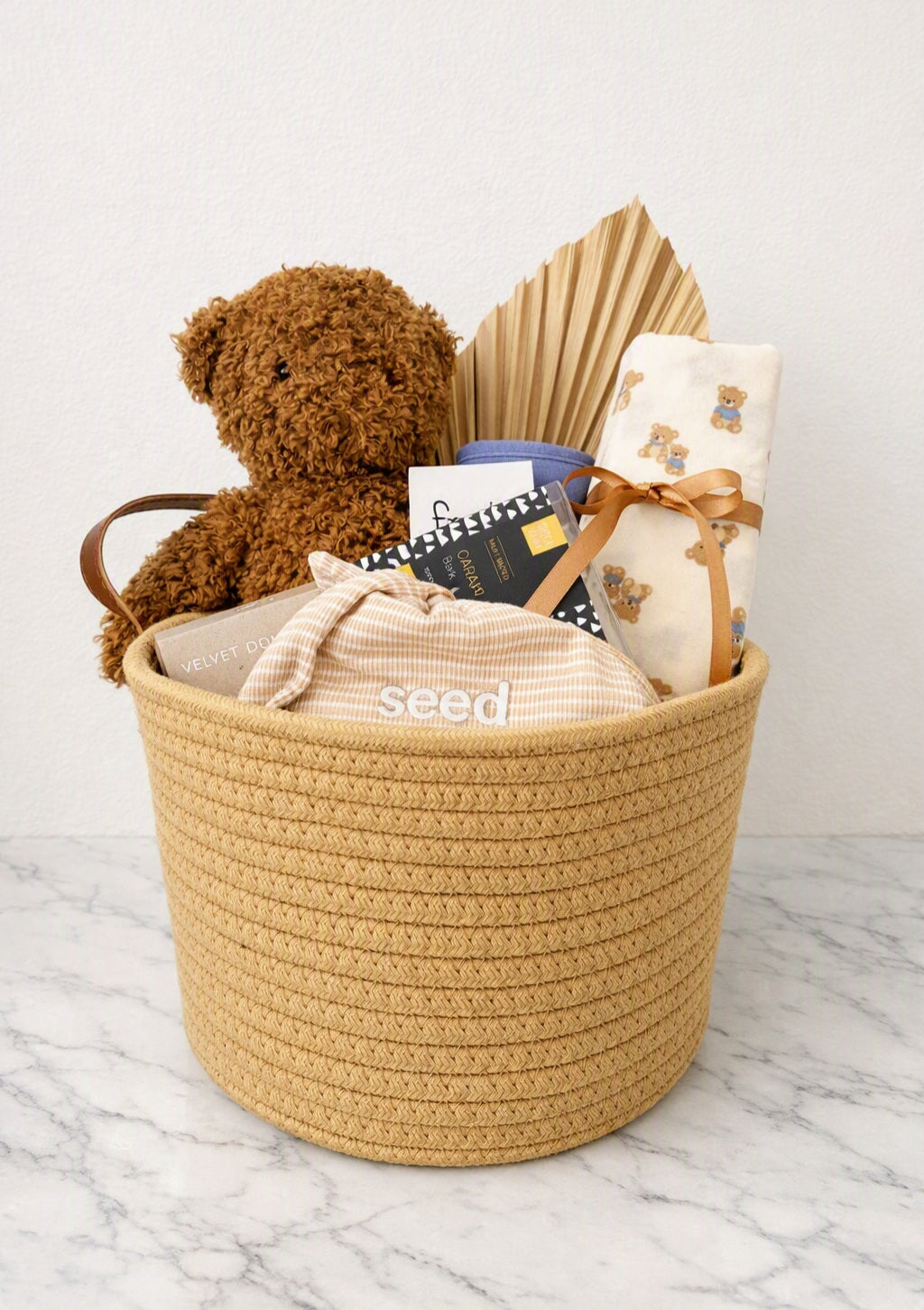 Teddy Brown gift basket