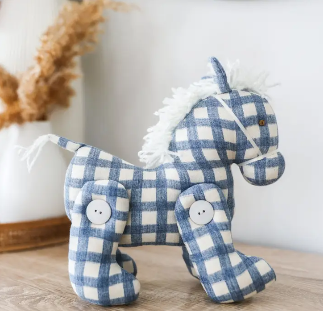 Alimrose - Jointed Pony - Chambray Check