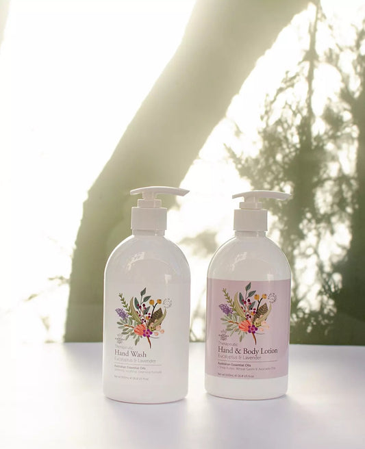 Therapeutic Eucalyptus & Lavender Hand/Body Care Duo 500ml
