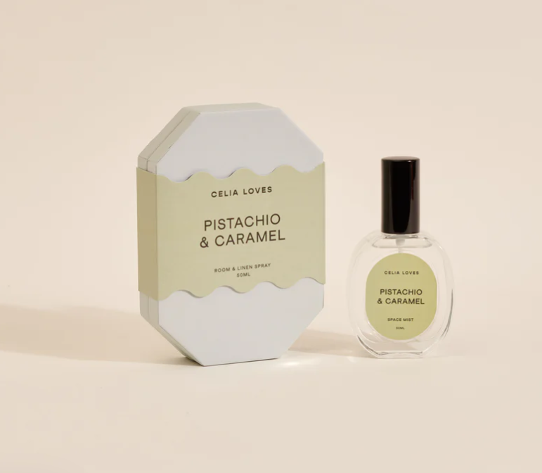 Celia Loves - Pistachio & Caramel Room Spray 50ml