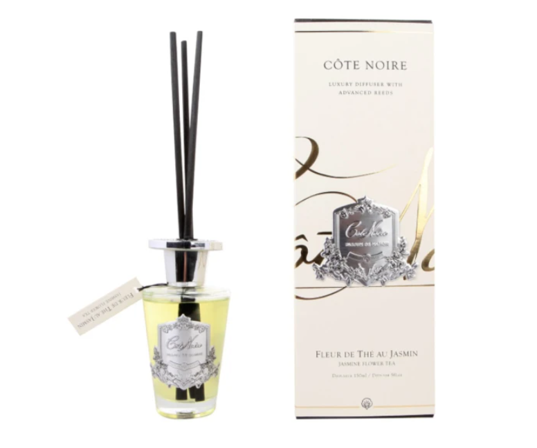 Cote Noire Silver Badge Diffuser - Jasmine Flower Tea