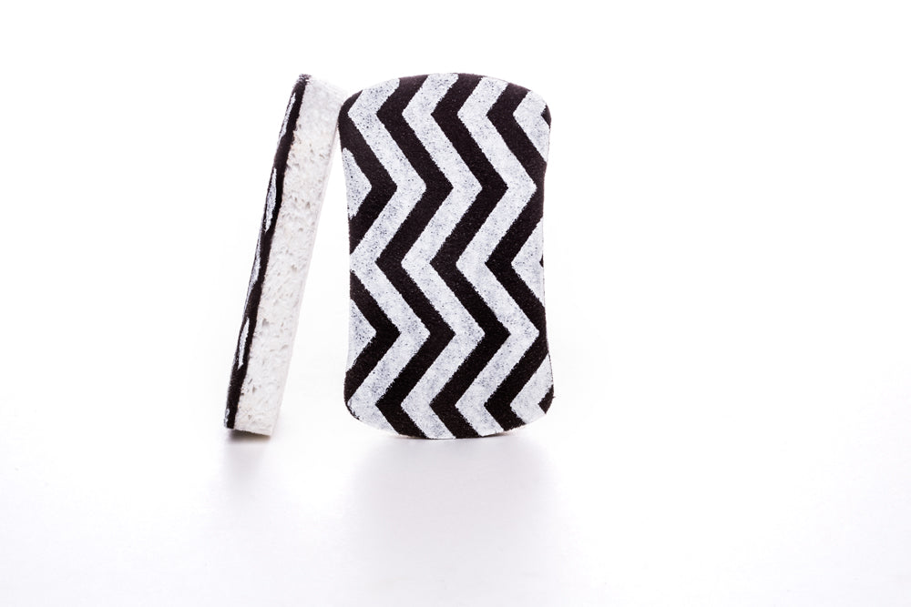 Chevron Print Scourer Sponge