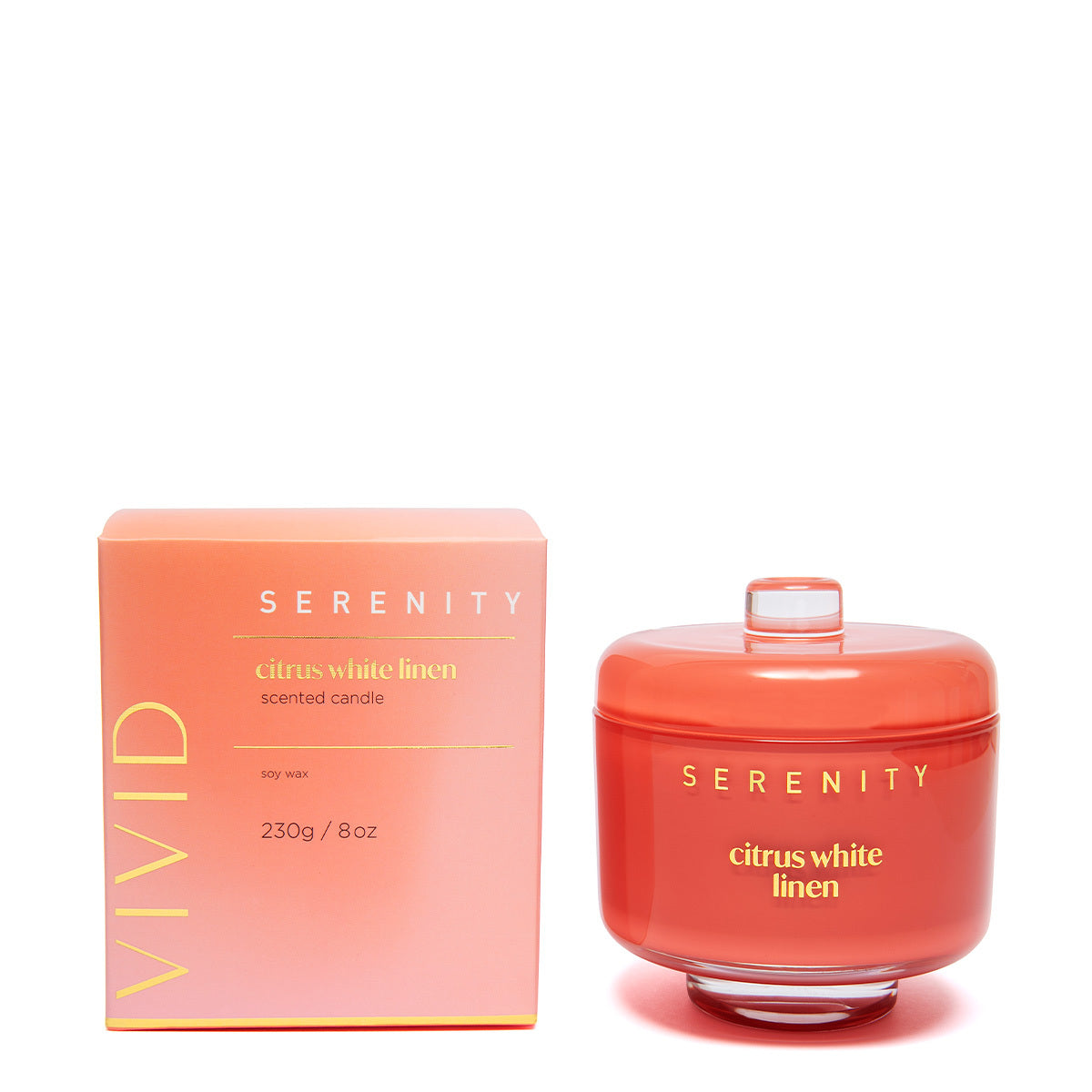 Serenity Vivid Citrus Linen Candle 230g
