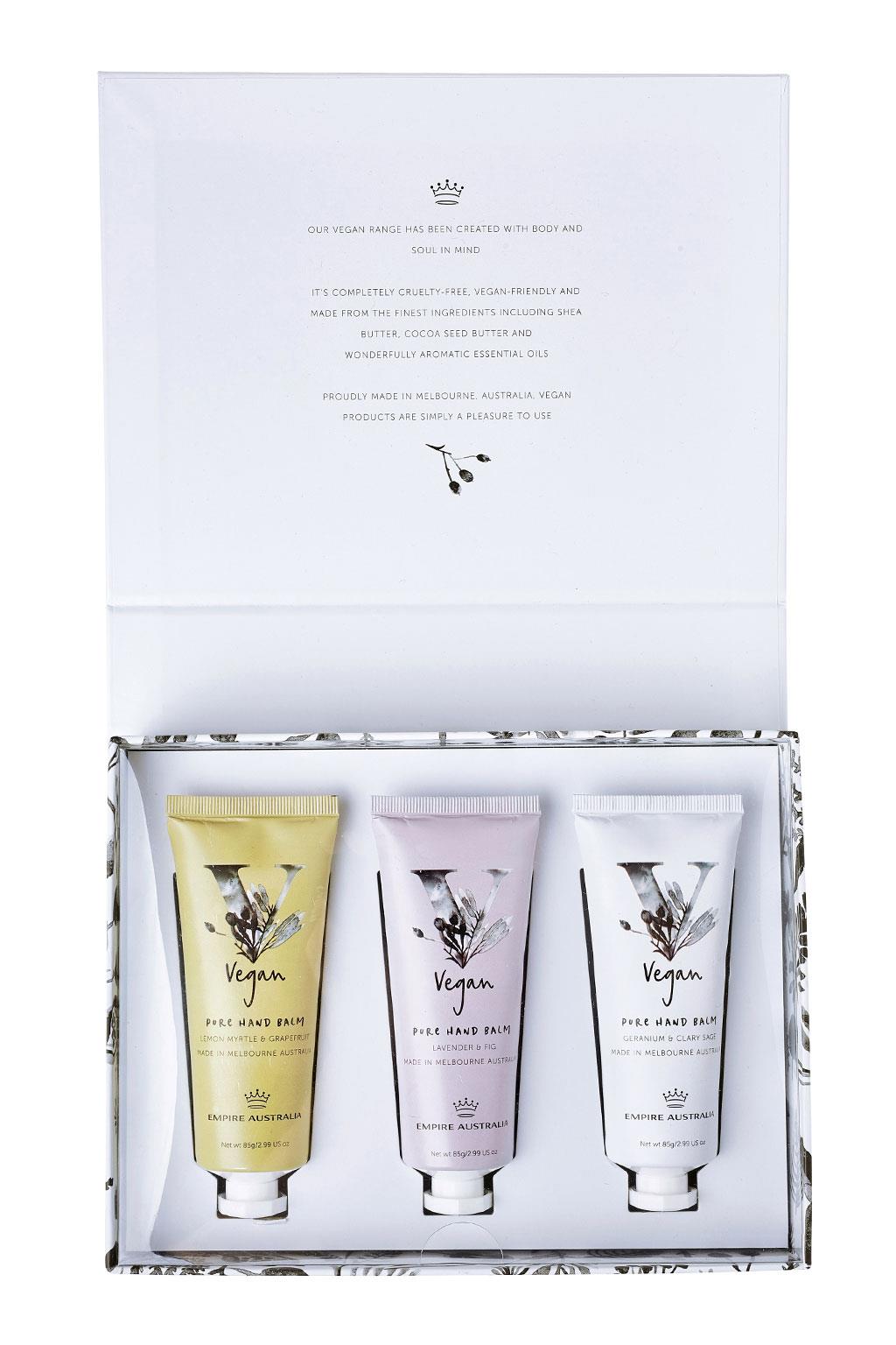 Vegan Hand Balm Gift Boxed Trio 85g