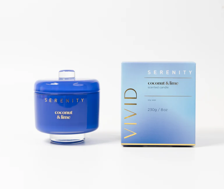 Serenity Home Vivid Coconut & Lime Candle 230g