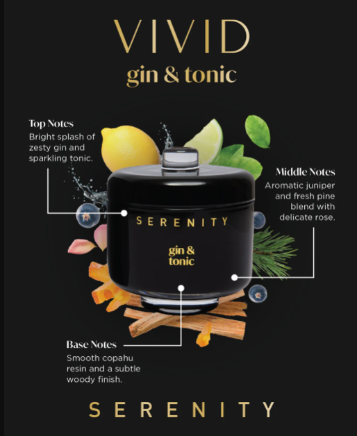 Serenity Home Vivid Gin & Tonic Candle 230g