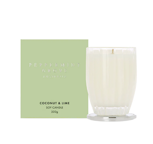 Peppermint Grove Coconut & Lime Soy Candle 200g