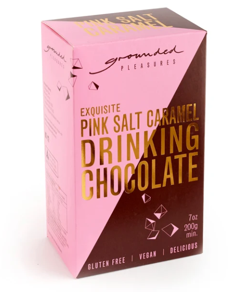 Grounded Pleasures Exquisite Pink Salt Caramel Drinking Chocolate
