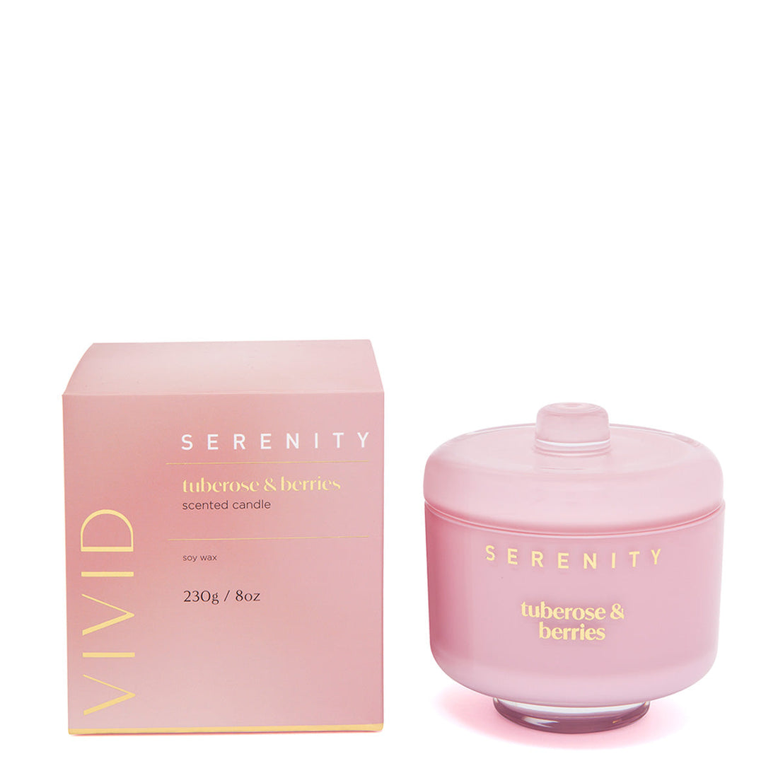 Serenity Vivid Tuberose & Berries Candle 230g