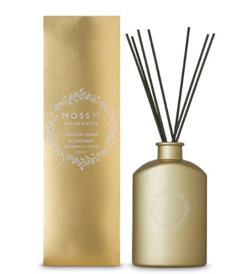 Moss St Golden Cedar & Coconut Fragrance Diffuser 300ml