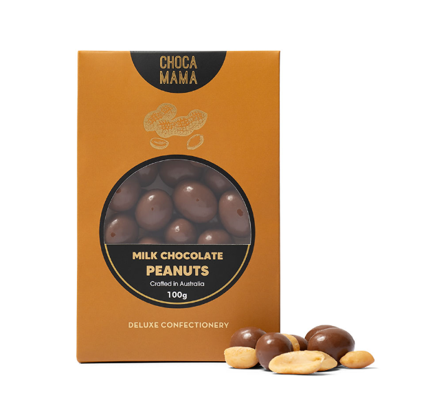 Chocamama Milk Chocolate Peanuts 100g