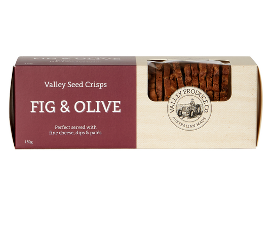Valley Seed Crisps Fig & Olive 150g