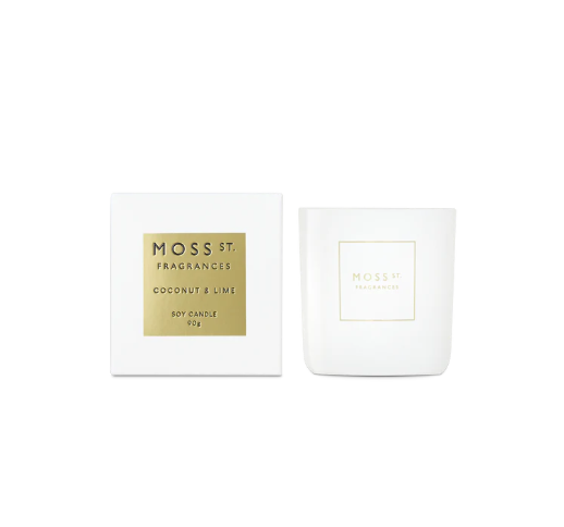 Moss St Coconut & Lime Fragrance Candle 90g