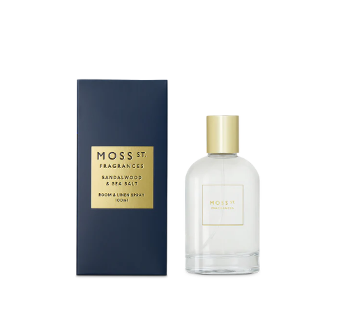 Moss St Vintage Sandalwood & Sea Salt Room & Linen Spray 100ml