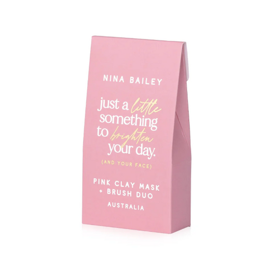 Nina Bailey - Pink Clay Mask & Brush Duo