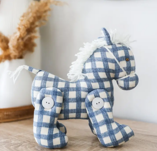Alimrose - Jointed Pony - Chambray Check