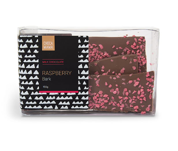 Chocamama Milk Raspberry Bark 150g