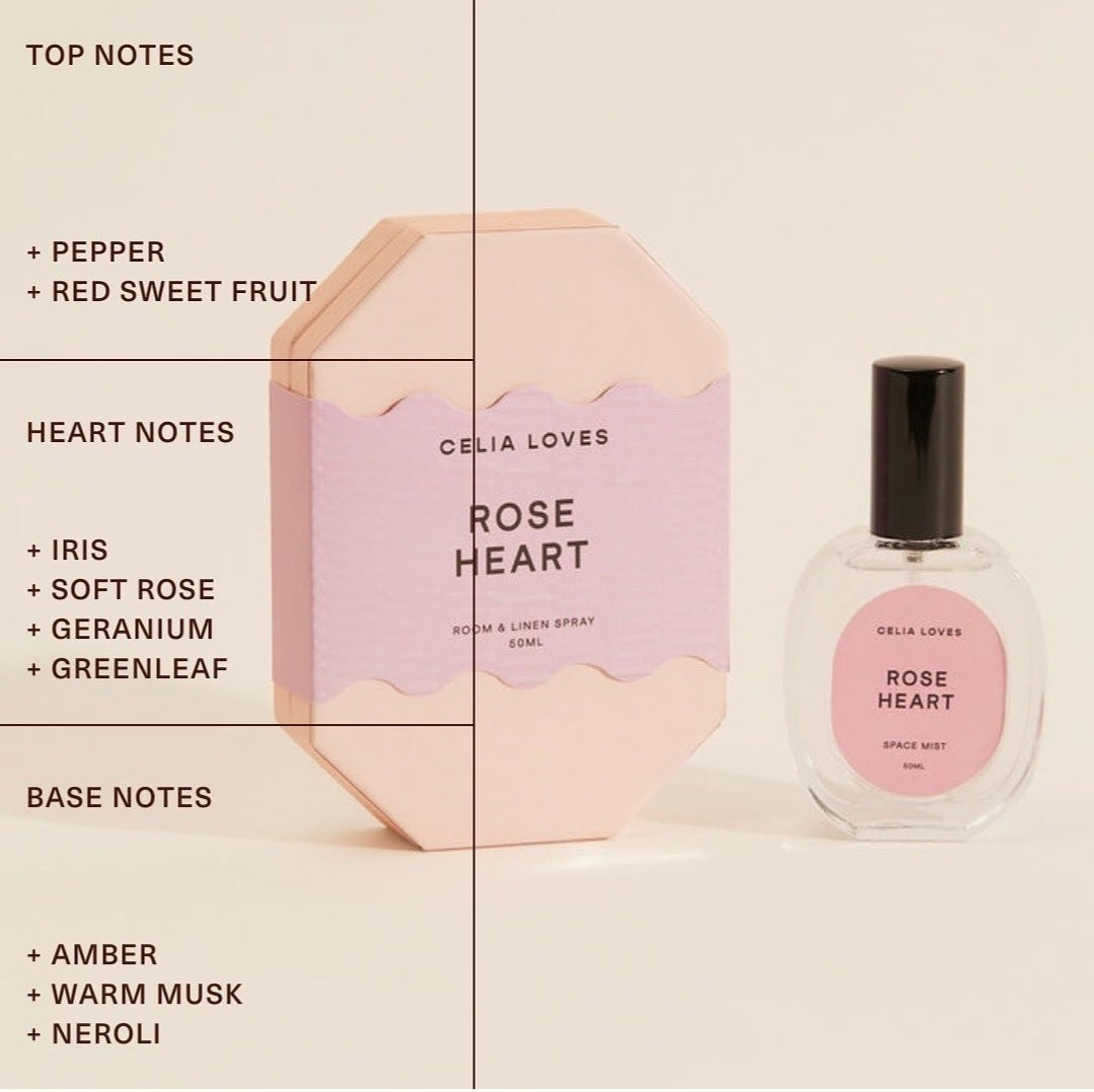 Celia Loves - Rose Heart Room Spray 50ml