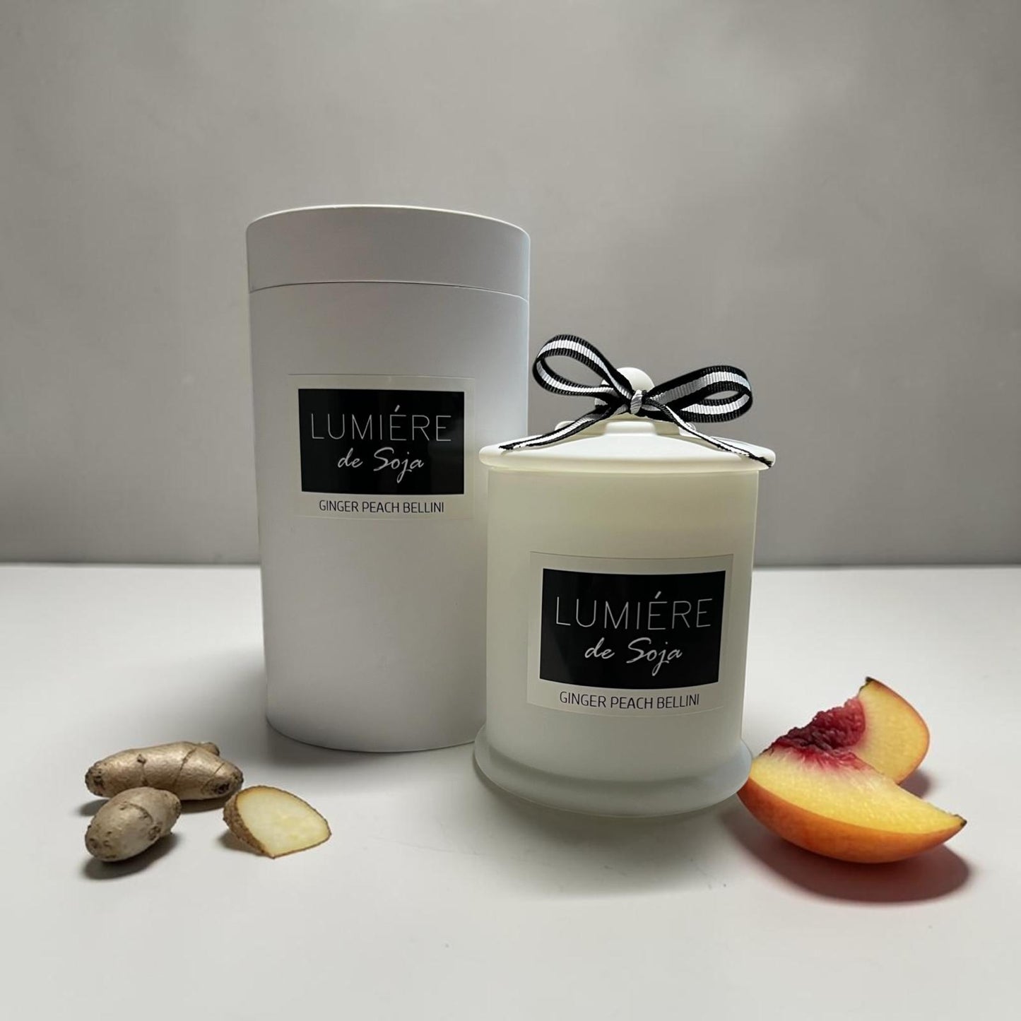 Lumiere de Soja - Ginger & Peach Bellini Candle 500g