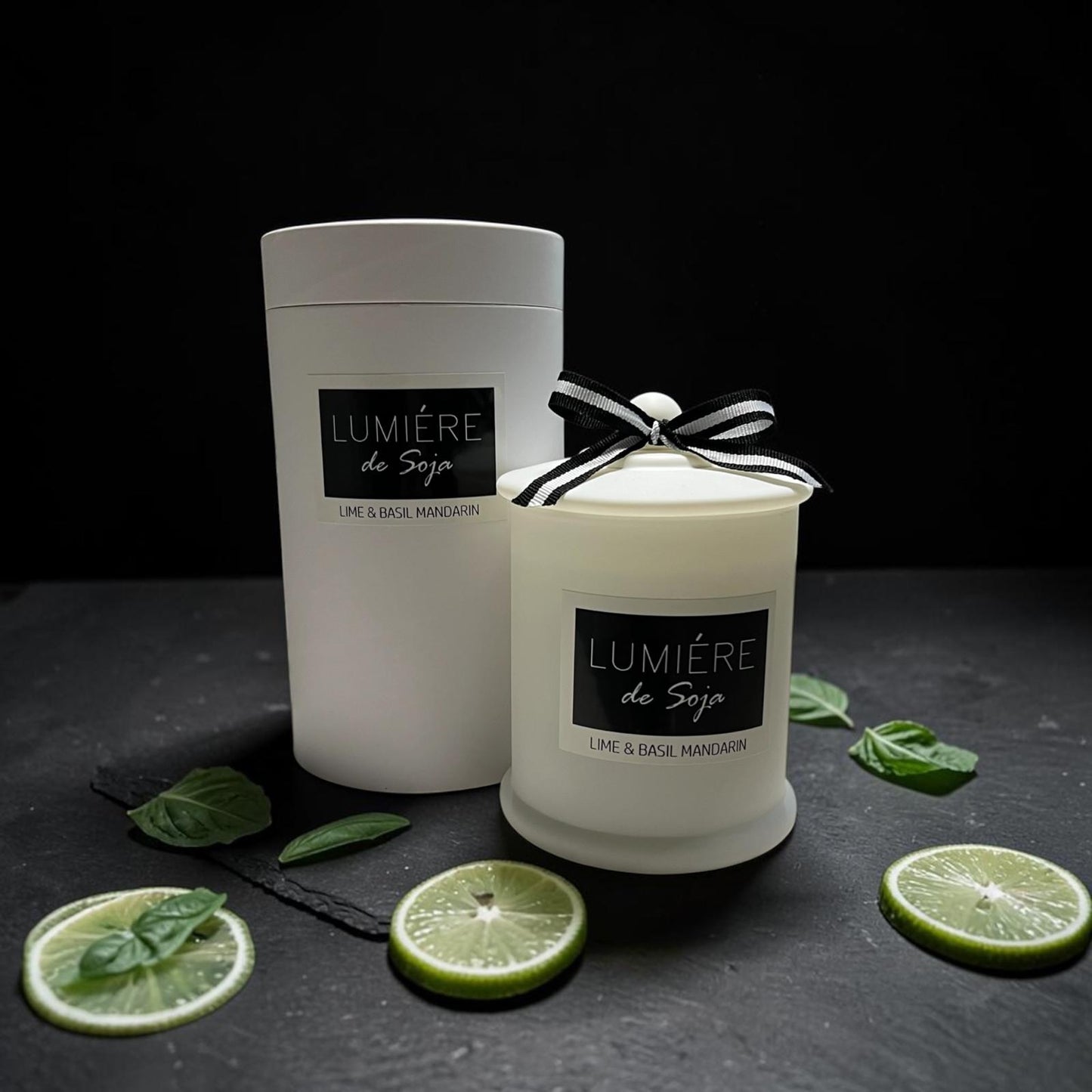 Lumiere de Soja - Lime, Basil & Mandarin Candle 500g