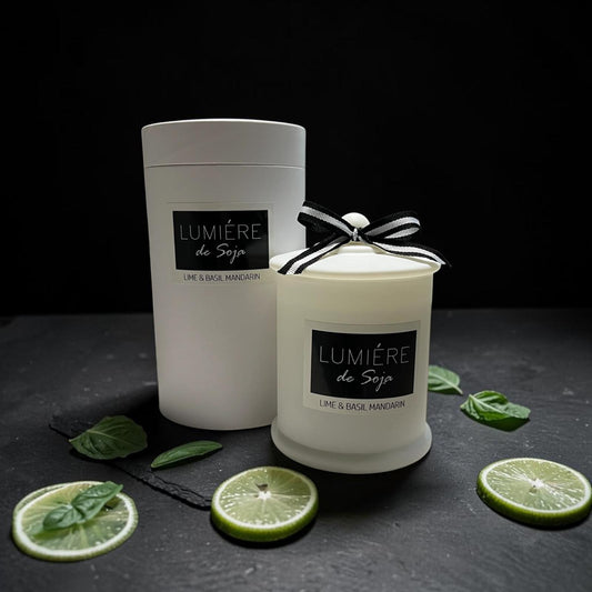 Lumiere de Soja - Lime, Basil & Mandarin Candle 500g