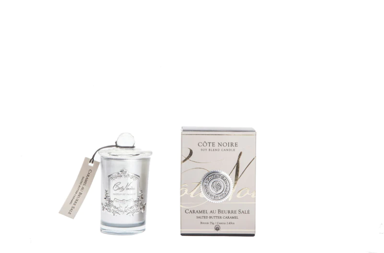 Cote Noire Silver Badge Candle - Salted Butter Caramel